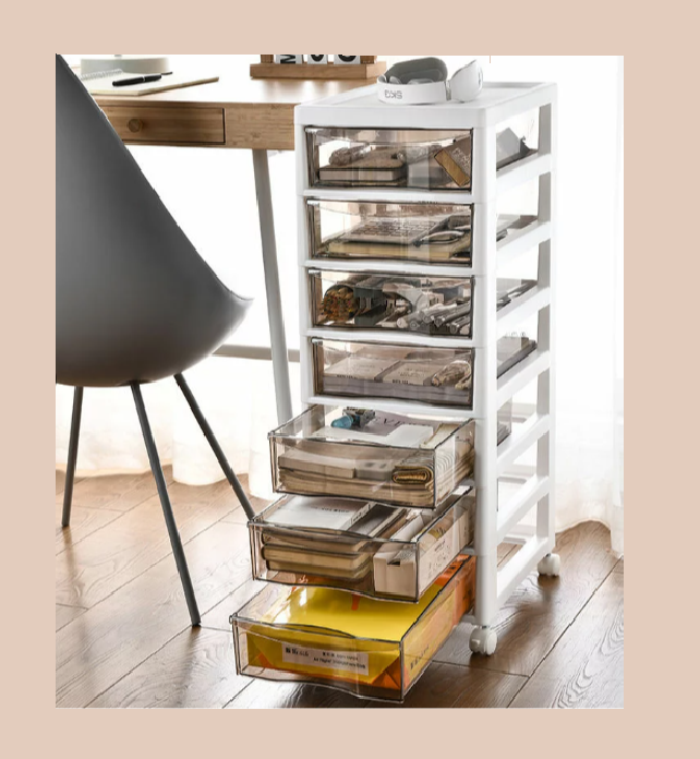 6598-7 Desk Side Storage For Document, Small Items, Stable and Quiet - Image 5
