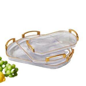 HB2310-22-1 Elegant Trending Acrylic Trays(L) Oval Shape