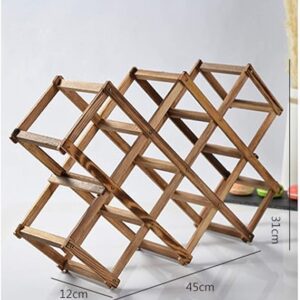 000032 Elegant Bamboo Wine Rack 10 Bottles – Eco-Friendly Stylish Storage