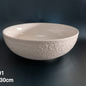 MS701 Royal English Relief Sculpture Large Ceramic Bowl