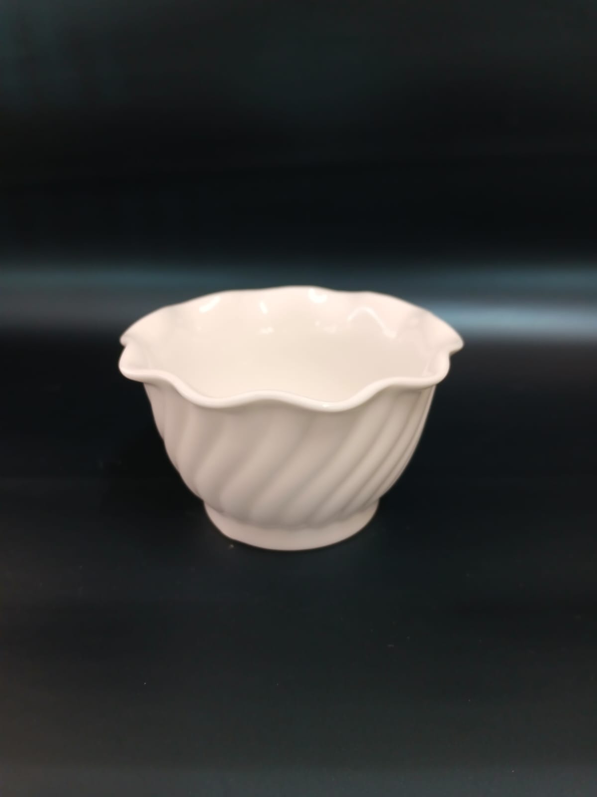 R-24-359 Elegant White Art Round Ceramic Cup Saucer - Image 3