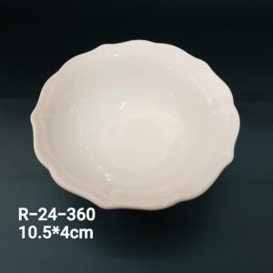 R-24-360 Classic English Like Design White Round Saucer