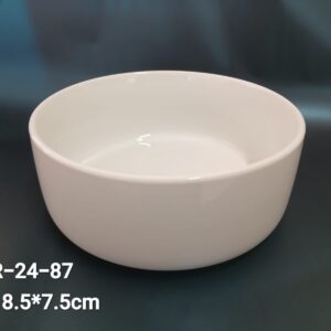 R-24-87 Straight-Edge Deep Ceramic Bowl