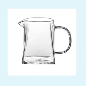 0806-4 Beverage Clear Glass 750ml  Jar Cup with Handle