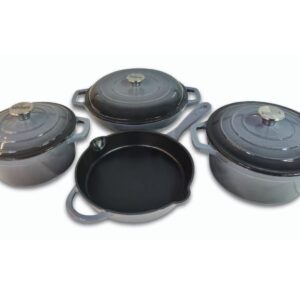 7PCS-C Icool Heritage Cast Iron Collection – Grey 7-Piece Slate Edition