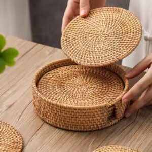NO.202401 Natural Charm Handwoven Rattan Mat Set - for Home and Dining