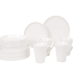 12PCS White Dinner Set (134C20-1515364)