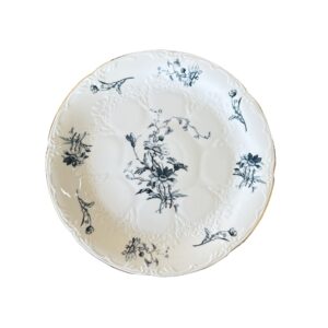 I-23-2 Set of 4pcs Blue Daisy Sideplate (20.5CM × 2cm)