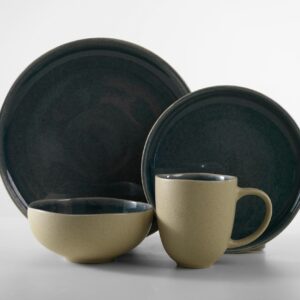P25152D-BLUE StoneCraft Harmony 16-Piece Dinnerware Set