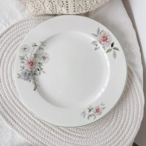 I-27 GREEN FLOWER DINNER PLATE (25cm × 2cm) 4PCS