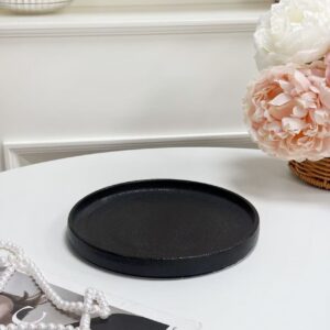 I-28-2 Black Matte Sideplate Set of 4 (20.5CM × 2.5CM)
