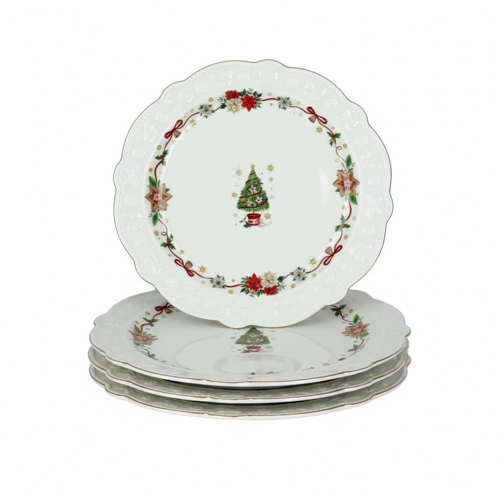 SDG-15 Holiday Cheer Christmas Tree DinnerPlate (SET OF 4PCS) - Image 2