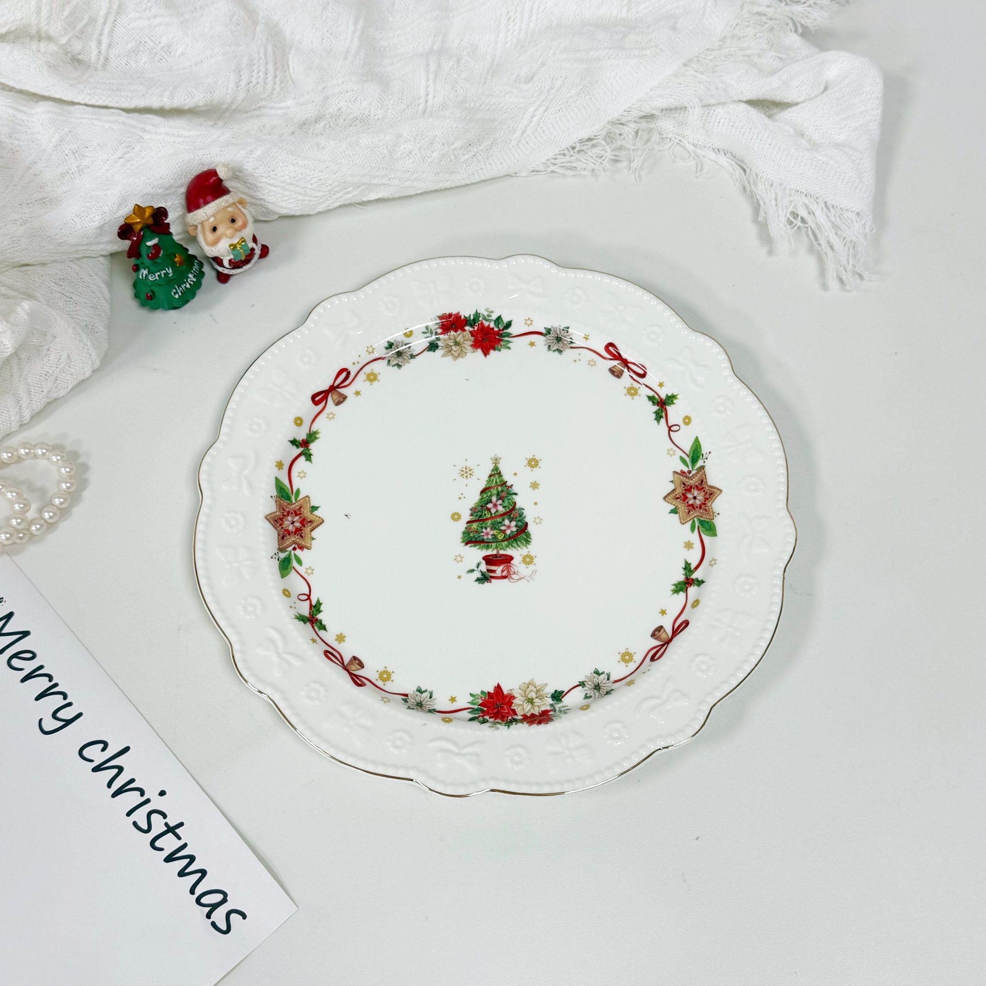 SDG-15 Holiday Cheer Christmas Tree DinnerPlate (SET OF 4PCS)