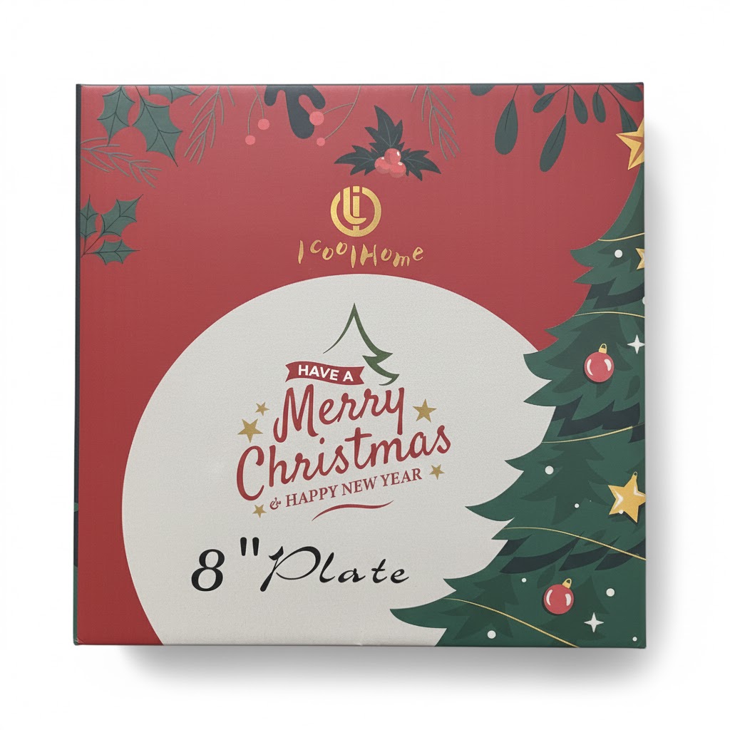 SDG-19 Christmas SET OF 4PCS SQUARE SIDEPLATE - Image 3