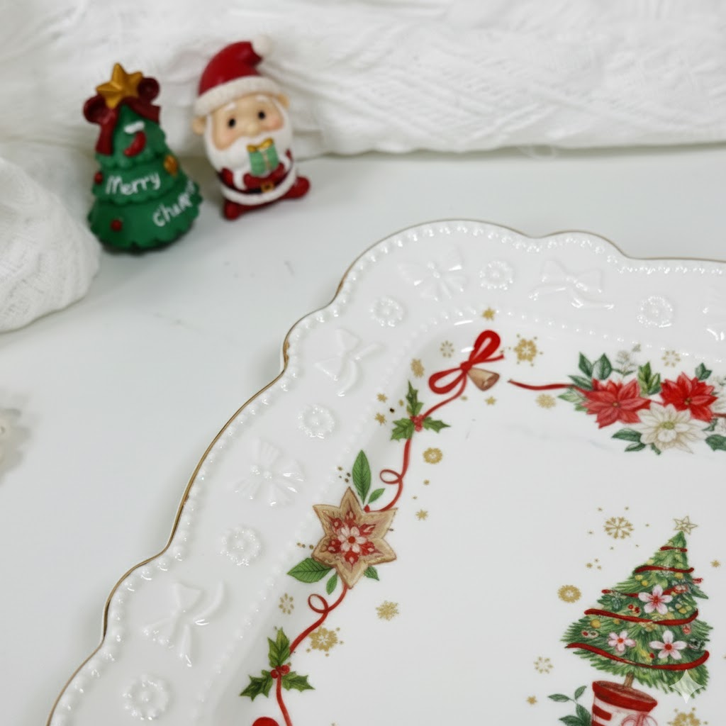 SDG-19 Christmas SET OF 4PCS SQUARE SIDEPLATE - Image 4