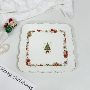 SDG-20 Christmas SET OF 4PCS SQUARE DINNER PLATE