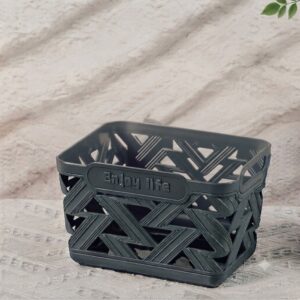 A40-043 Multi-Purpose Storage Basket with Open Handles - Grey