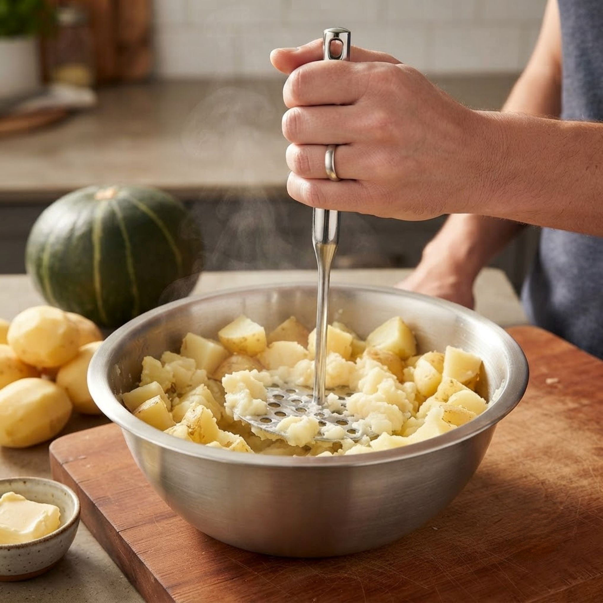 50321-4 Heavy-Duty Stainless Steel Potato Masher - Image 2