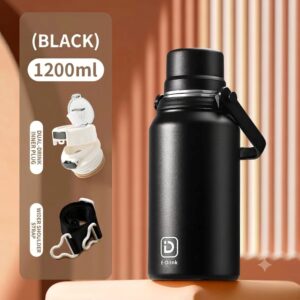 FXD-7587 Vacuum Stainless Steel Flask 1200ML - Black