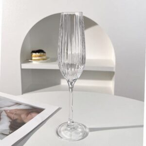 EO0098 4-Piece 250ml Elegant Fluted Champagne Glass Set