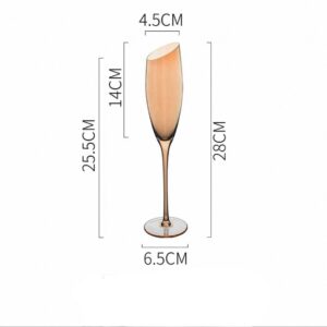 H018-HP  4-Piece 185ml Classic Champagne Flute Glass Set