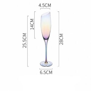 H018-XC  4-Piece 185ml Classic Champagne Flute Glass Set