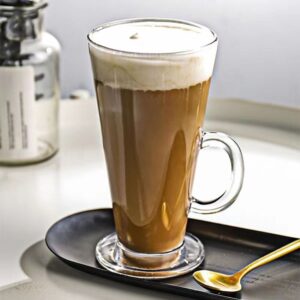 JSG-2  6-Piece Premium Latte Glass Mug Set