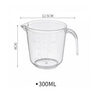 300ml Clear Measuring Cup with Handle & Pouring Spout(NO.9552)