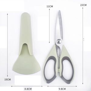 Magnetic Kitchen Scissors with Protective Cover – Multi-Purpose Stainless Steel Food Scissors